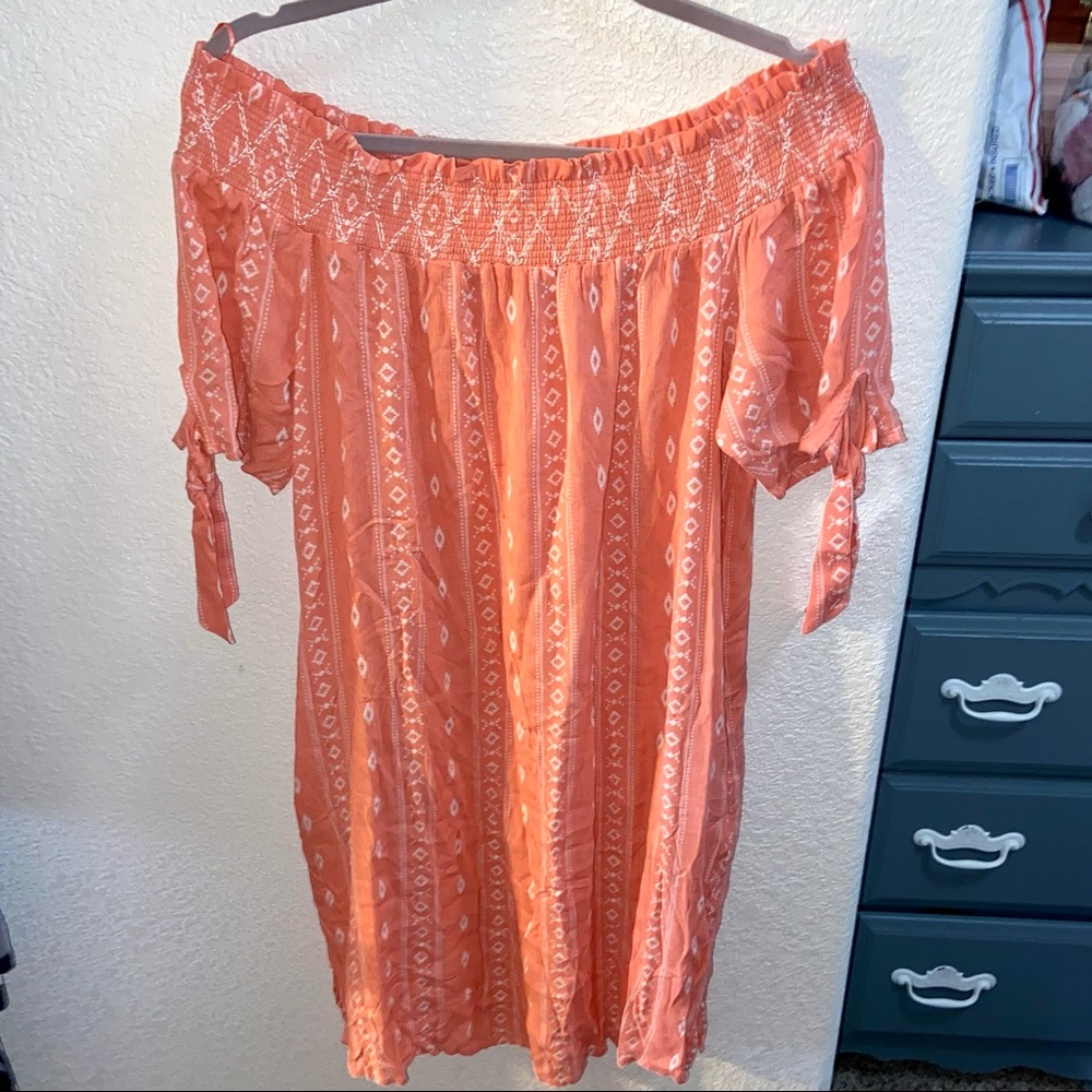 Tribal Off the Shoulder Dress M/L